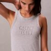 Calvin Klein Logo Midi Tank Klänning