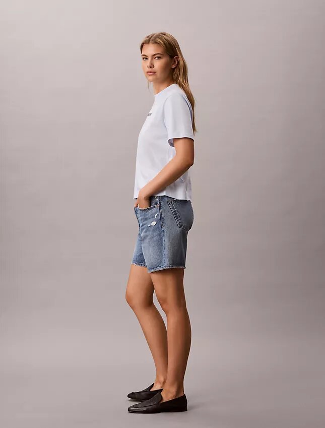 Calvin Klein-logotyp, boxig T-shirt Calvin Klein-logotyp, boxig T-shirt