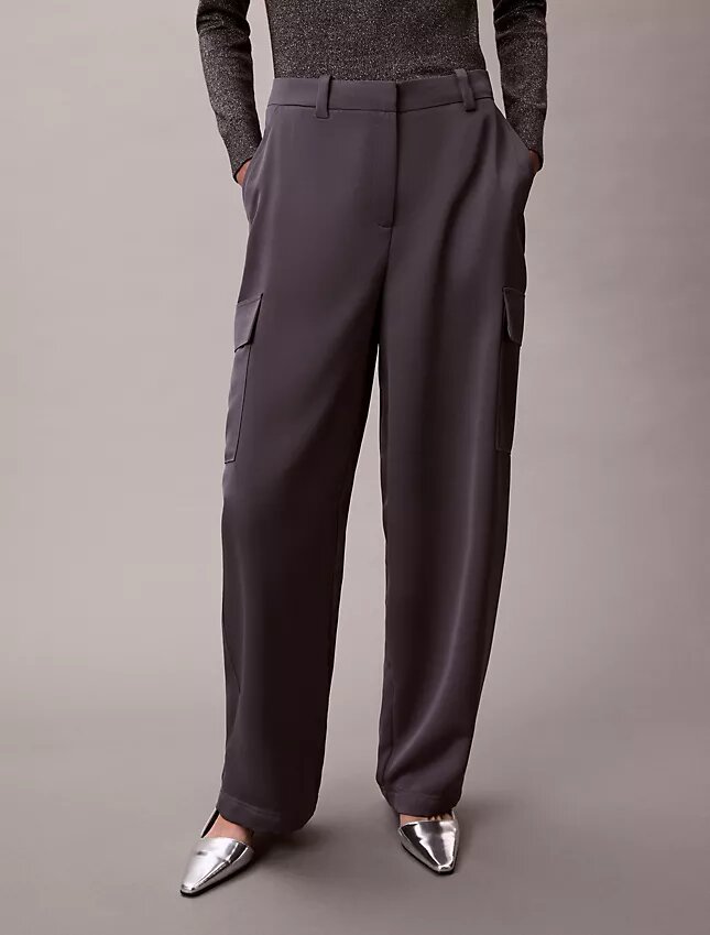 Cargo-byxor i satin-twill Cargo-byxor i satin-twill