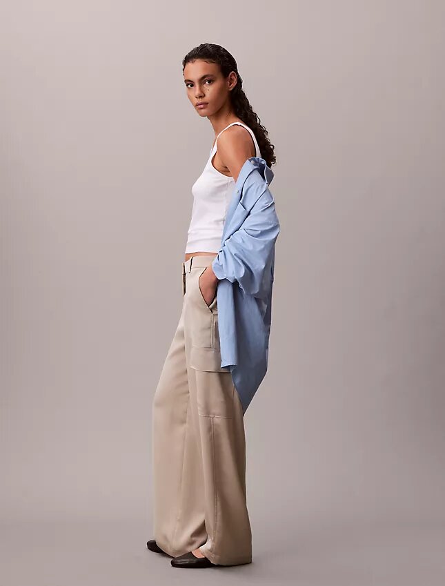 Cargo-byxor i satin-twill Cargo-byxor i satin-twill