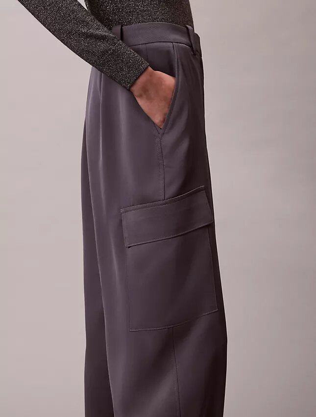 Cargo-byxor i satin-twill Cargo-byxor i satin-twill