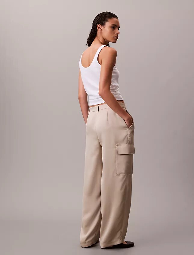 Cargo-byxor i satin-twill Cargo-byxor i satin-twill