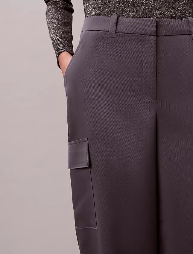 Cargo-byxor i satin-twill Cargo-byxor i satin-twill