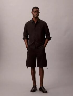 Cargoshorts i Cotton Stretch bomullstwill