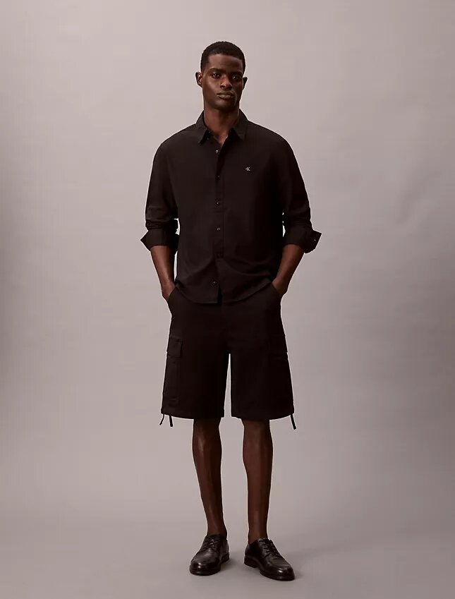 Cargoshorts i Cotton Stretch bomullstwill Cargoshorts i Cotton Stretch bomullstwill