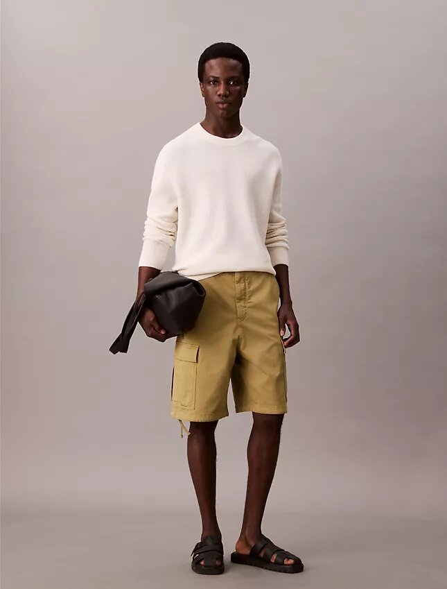 Cargoshorts i Cotton Stretch bomullstwill Cargoshorts i Cotton Stretch bomullstwill