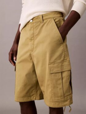 Cargoshorts i Cotton Stretch bomullstwill