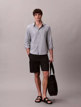 Cargoshorts i linneblandning