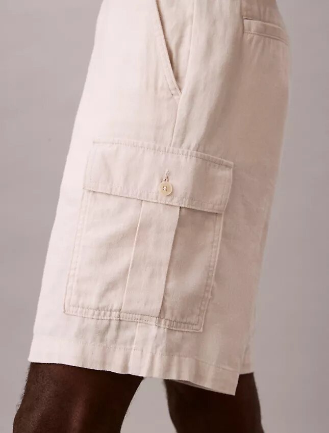 Cargoshorts i linneblandning Cargoshorts i linneblandning