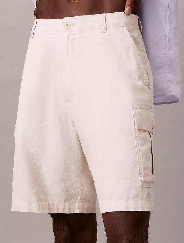 Cargoshorts i linneblandning Cargoshorts i linneblandning