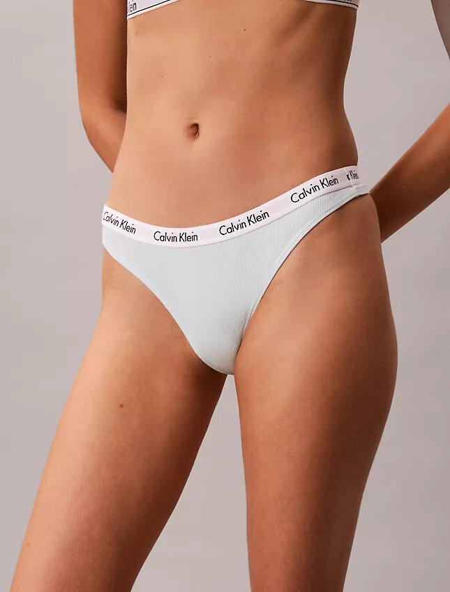 Carousel Cotton Stretch Rib Thong i 3-pack Carousel Cotton Stretch Rib Thong i 3-pack