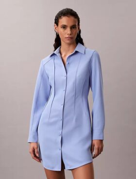 Casual miniklänning i twill