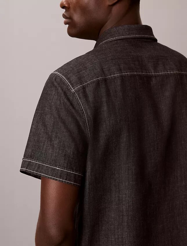 Chambray klassisk skjorta med knappar Chambray klassisk skjorta med knappar