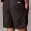 Chambray raka 7-tums shorts med dragkedja Chambray raka 7-tums shorts med dragkedja