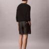 Chambray raka 7-tums shorts med dragkedja Chambray raka 7-tums shorts med dragkedja