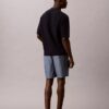 Chambray-shorts med dragkedja