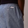 Chambray-shorts med dragkedja
