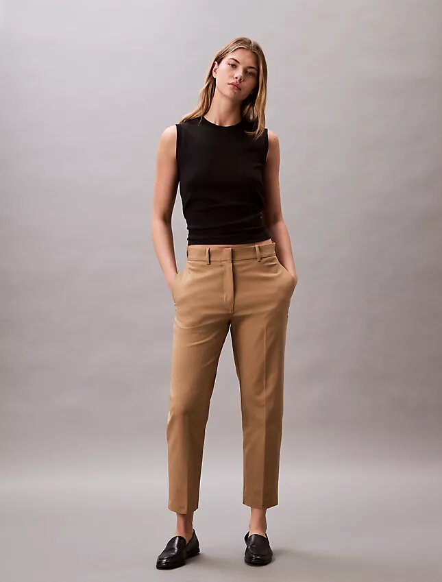 Chinobyxor i Cotton Stretch med rak passform Chinobyxor i Cotton Stretch med rak passform