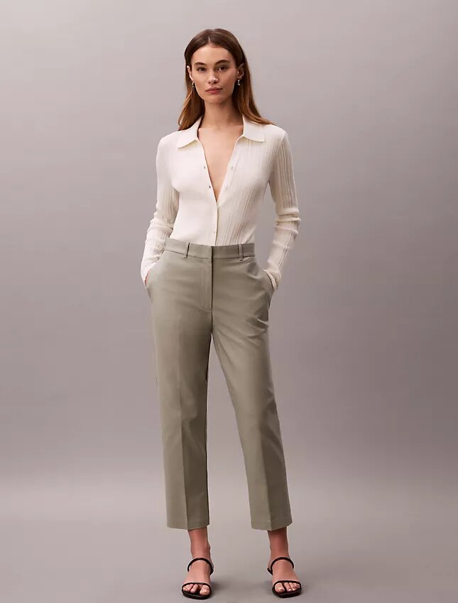 Chinobyxor i Cotton Stretch med rak passform Chinobyxor i Cotton Stretch med rak passform