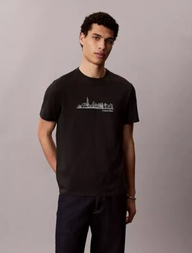 City Skyline-grafik Klassisk T-shirt