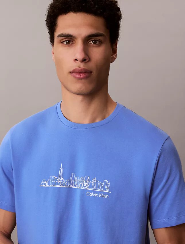 City Skyline-grafik Klassisk T-shirt City Skyline-grafik Klassisk T-shirt