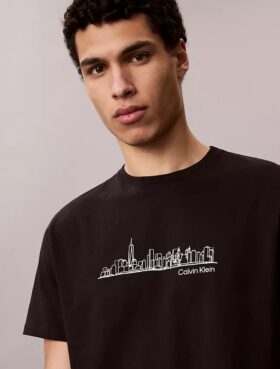 City Skyline-grafik Klassisk T-shirt