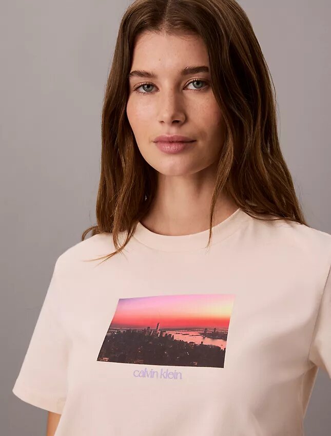 City Sunset-logotyp Klassisk T-shirt City Sunset-logotyp Klassisk T-shirt