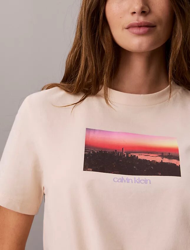 City Sunset-logotyp Klassisk T-shirt City Sunset-logotyp Klassisk T-shirt