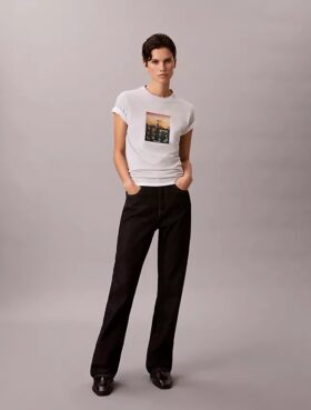 City Sunset – T-shirt med logotyp