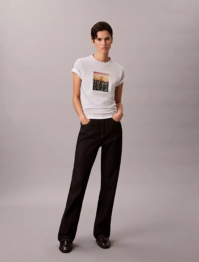 City Sunset – T-shirt med logotyp City Sunset – T-shirt med logotyp