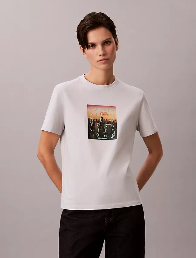 City Sunset – T-shirt med logotyp City Sunset – T-shirt med logotyp