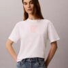 CK Be T-shirt med fotomotiv och boxig passform