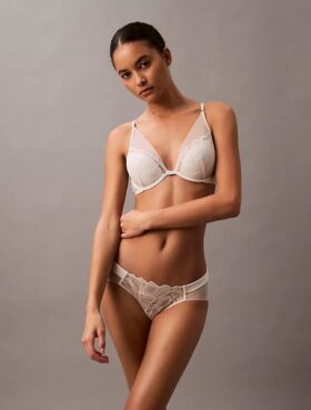 CK Black bikini med blommig spets