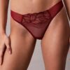 CK Black blommig spets Thong