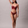 CK Black blommig spets, Unlined balconette-bh
