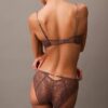 CK Black blommig spets, Unlined balconette-bh