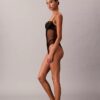 CK Black bodysuit i blommig spets CK Black bodysuit i blommig spets