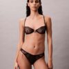 CK Black Geo-spets, Unlined balconette-bh CK Black Geo-spets, Unlined balconette-bh