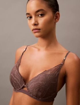 CK Black Push-Up-bh med blommig spets CK Black Push-Up-bh med blommig spets