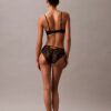 CK Black Push-Up-bh med blommig spets