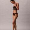 CK Black Thong med blommig spets CK Black Thong med blommig spets