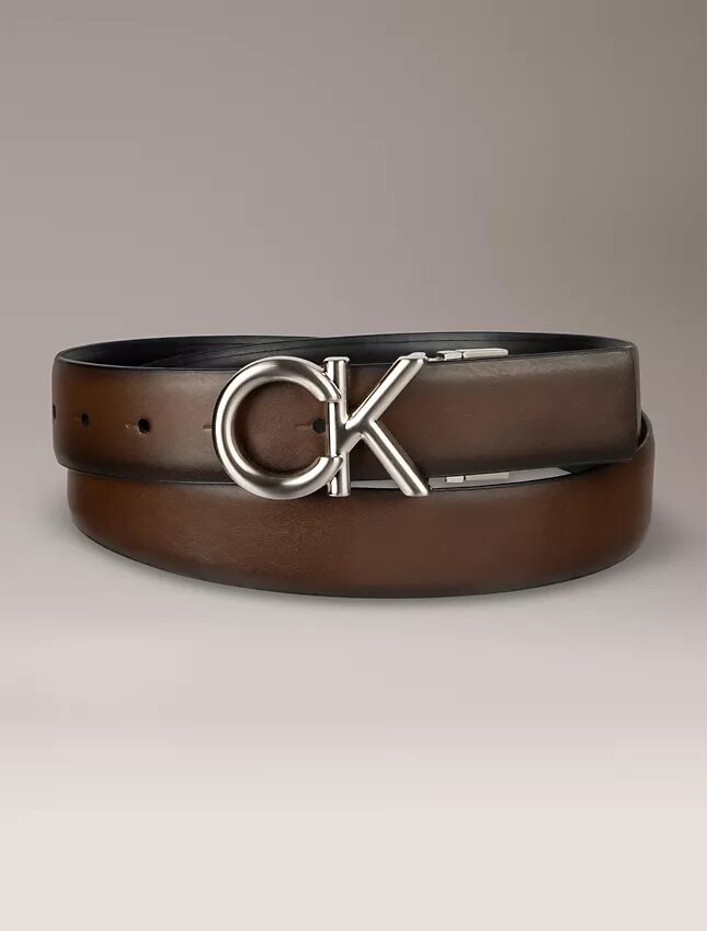 Ck-logotypplatta Vändbart dressbälte Ck-logotypplatta Vändbart dressbälte