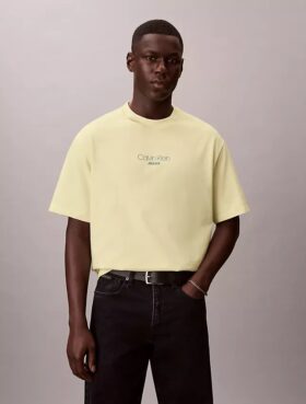 Ckj T-shirt med logotyp, avslappnad passform