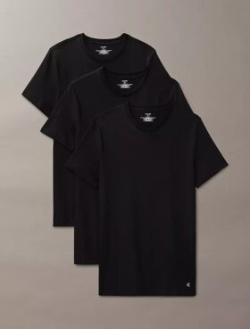 Cotton Classics 3-pack klassisk T-shirt med rund hals