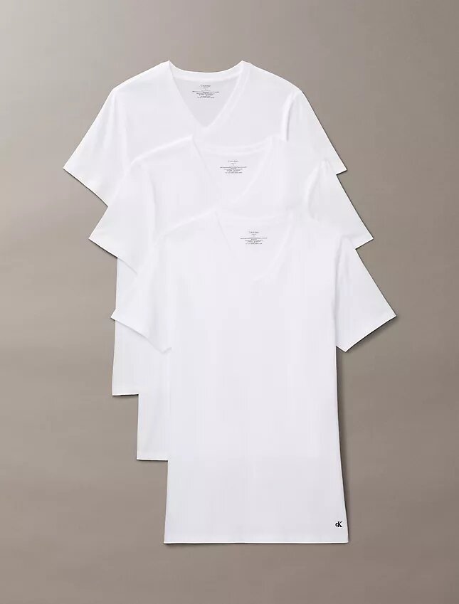 Cotton Classics 3-pack T-shirt med klassisk passform och V-ringning Cotton Classics 3-pack T-shirt med klassisk passform och V-ringning