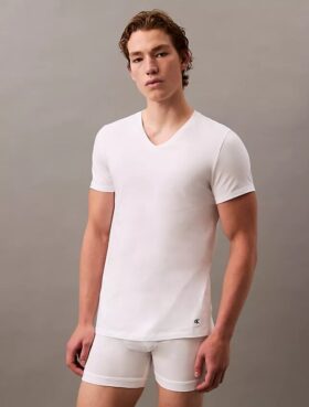 Cotton Classics 5-pack T-shirt med klassisk passform och V-ringning