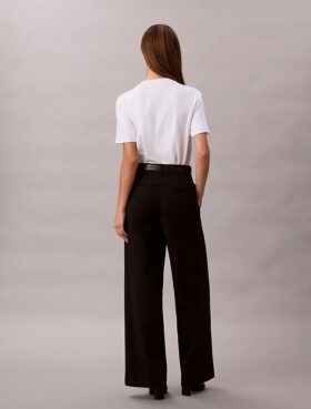 Cotton Stretch-byxor med vida ben Cotton Stretch-byxor med vida ben
