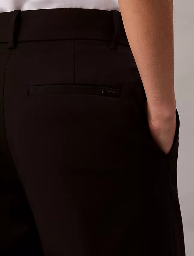 Cotton Stretch-byxor med vida ben Cotton Stretch-byxor med vida ben