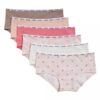 Cotton Stretch-Hipster för flickor, 6-pack Cotton Stretch-Hipster för flickor, 6-pack