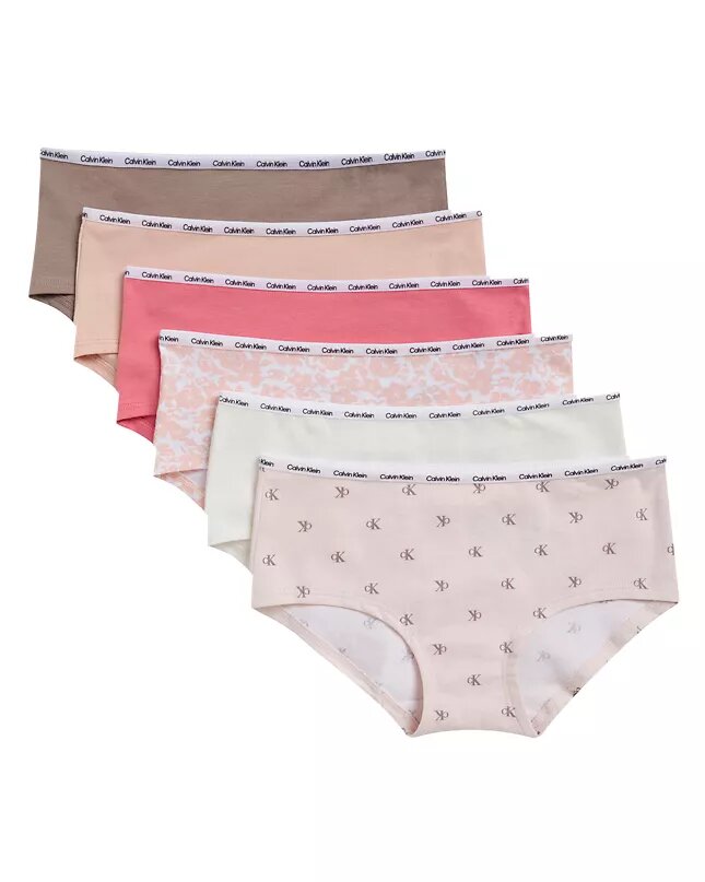 Cotton Stretch-Hipster för flickor, 6-pack Cotton Stretch-Hipster för flickor, 6-pack